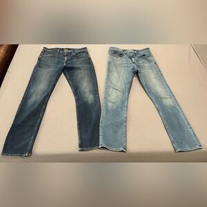 Two pair of Revtown jeans.  “Sharp” fit.  Both are 33/32.
